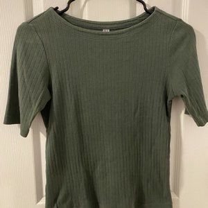 Unique UNIQLO Teal Shirt Purchased in Taiwan